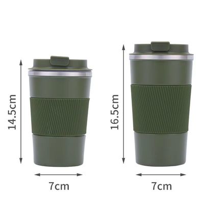 주문 휴대용 12oz 17oz 환경 친화적 304 스테인레스 스틸 커피 여행 머그 진공 단열 머그 어떤 뜨거운 또는 얼음 음료 BPA 무료 식품 등급 누출 방지 디자인 online manufacture