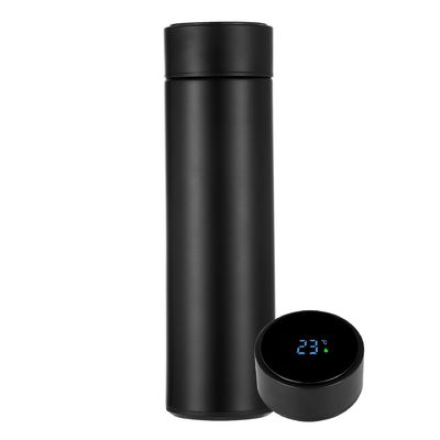 주문 누출 방지 350/500ML 스테인리스 스틸 스마트 물병 LED 온도 디스플레이 스테인리스 스틸 진공 물병 야외 스포츠를 위해 청소하기 쉽습니다 online manufacture