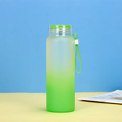 주문 견고한 550ml 유리 물병 보호 실리콘 수갑 다목적 감기 물병 대나무 뚜?? 가 가볍고 친환경 online manufacture