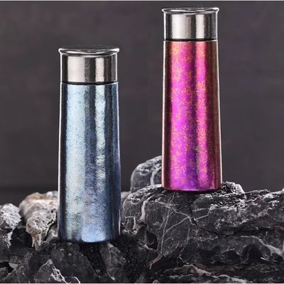 주문 휴대용 우아한 가벼운 금속 물병 티타늄 탐사병 햄어드 마감 360ml 어드벤처 물병 online manufacture