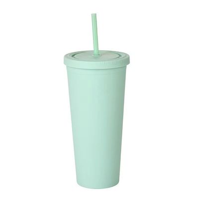 주문 22oz 매트 파스텔 텀블러 컬러 듀얼 벽 단열 아크릴 텀블러 뚜?? 과 빨대 쉽게 청소 할 수 있습니다 online manufacture