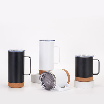 주문 누출 방지 480ML 직선 사용자 지정 진공 단열 텀블러 식기 세탁기 안전 스테인레스 스틸 커피 머그 손잡이 코크 바닥 여행 머그 유니버설 크기 online manufacture