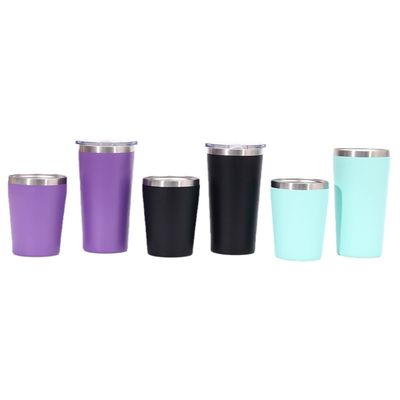 주문 8oz/12oz 듀얼 월 스테인리스 스틸 열 여행 머그 친환경 단열 진공 병 레이저 / 3D / 실크 스크린 로고와 함께 유출 방지 online manufacture