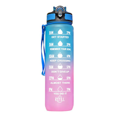 주문 트리탄 32온스 동기부여 물병 BPA 무료 550/750/1000ML 스포츠 시간 트랙 물병 넓은 입 누출 방지 패션 크리스마스 선물 online manufacture