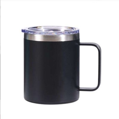 주문 14oz 스테인레스 스틸 여행 텀블러 단열 커피 머그 사용자 지정 로고 와인 컵 진공 커피 머그 손잡이 online manufacture