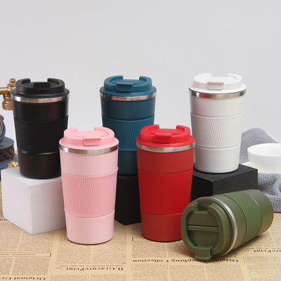 주문 스테인리스 스틸 12oz 진공 단열 커피 여행 컵  spillproof Double Walled Tumbler Cups online manufacture