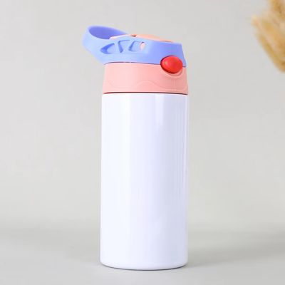 주문 뚜?? 과 빨대 12 온스 어린이 수분 병 스테인리스 스틸 수블리메이션 컵 DIY용 단열 텀블러 열 압력 인쇄 online manufacture