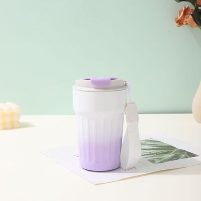 주문 380ml 좋은 가격 패션 경사형 이중 벽 커피 머그 여행용 진공병 online manufacture