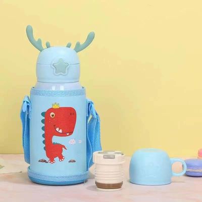 주문 스테인레스 스틸 17 Oz 유니콘 컵 아이용 귀여운 단열 물병 빨대 스트랩 뚫리지 않는 병 소년과 소녀용 online manufacture