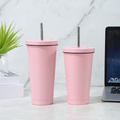 주문 25oz 핫 콜드 음료용 듀얼 월드 여행 머그 스테인리스 스틸 단열 커피 컵 스플래시 پروف 뚜?? 금속 빨대 online manufacture