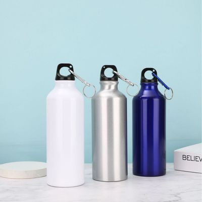 주문 테르모스 물병 스테인리스 테르모스 17oz 병 타입 열 냉각 재사용 스포츠 물병 누출 방지 카라바이너 포함 휴대 용이함 작업 스포츠 야외 하이킹 online manufacture
