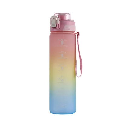 주문 트리탄 32온스 동기부여용 물병 BPA 무료 5507501000ML 스포츠 시간 트랙 물병 넓은 입 유출 방지 패션 크리스마스 선물 온라인 제조