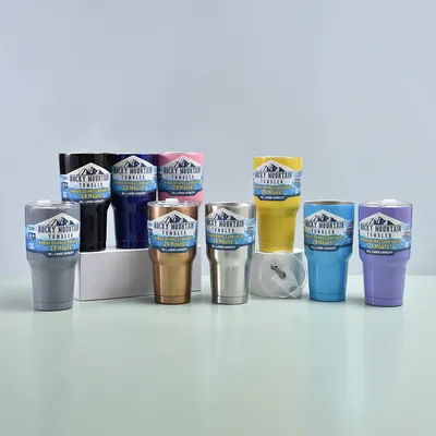 주문 매직 마운틴 텀블러 뚜?? 과 빨대, 30oz 스테인레스 스틸 텀블러 대량, 두 개의 벽 진공 단열 커피 머그 온라인 제조