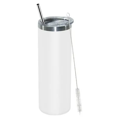주문 20oz 스테인레스 스틸 듀얼 벽 진공 단열 텀블러 뚜?? 과 빨대 온라인 제조