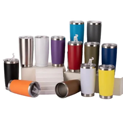 주문 공장 단열 스테인리스 스틸 20 온스 여행 음료 컵 커피 유리 작은 물병 온라인 제조