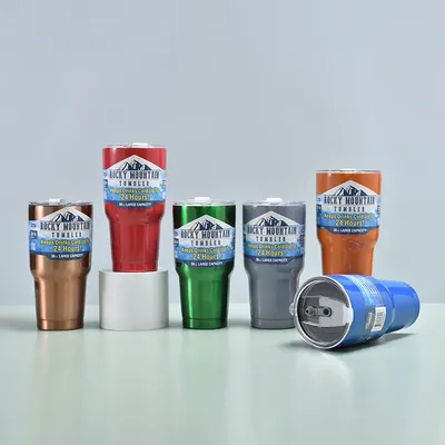 주문 30온스 스테인리스 스틸 텀블러,이중 벽 단열 맥주 머그 미국 자동차 컵 온라인 제조