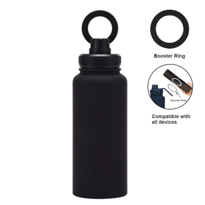 주문 New Cross-border Mobile Phone Magnetic Stand Water Cup Outdoor Large-capacity 1L Insulated Cup Stainless Steel Sports Water Bottle 온라인 제조