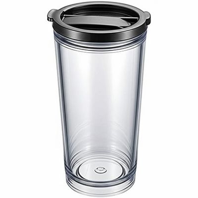 주문 Slide Closure Lid Plastic Tumbler 15 Oz Capacity Stackable and Durable Design 온라인 제조