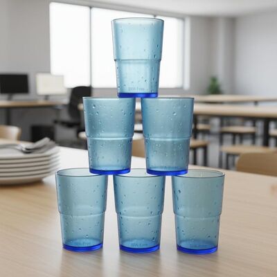 주문 BPA가 없는 재료로 만든 재사용 가능한 쌓일 수 있는 플라스틱 텀블러 온라인 제조