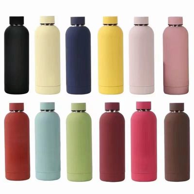 350/500/750/1000ML 환경 친화적 고화질 재사용 스테인레스 스틸 체육관 물병 1 리터 스포츠 금속 물병 환경 보호