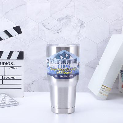 30oz 휴대용 스테인리스 스틸 테르모스 텀블러 냉동 뜨거운 진공 병 컵 커피 병 빨대와 함께 물병