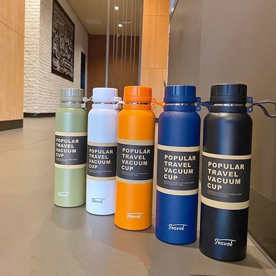 1100ML 테르모스 스테인레스 스틸 단열 냄비 휴대용 여행 냄비 차 진공 병 야외 스포츠 진공 병 뜨거운 물 컵