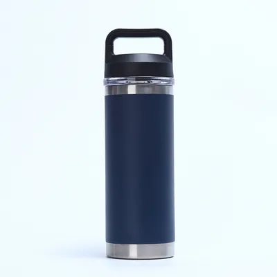 27oz 스테인리스 스틸 표준 물병 이중 벽 진공 병 편안한 휴대 핸들과 함께 뜨거운 차가운 물 24 시간 체육관 여행 야외 운동