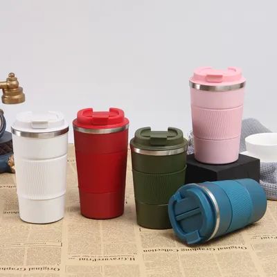 단열 12oz 17oz 누출 방지 커피 컵 뚜?? 과 열 커피 텀블러 스테인리스 스틸 냉각과 뜨거운 보관 남자 여자 선물