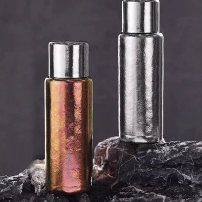 초등 휴대용 750ml 단열 티타늄 물병 산화 방지 이중 벽 티타늄 물병 은 파란색 및 구리